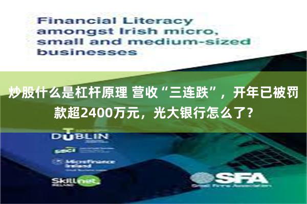 炒股什么是杠杆原理 营收“三连跌”，开年已被罚款超2400万元，光大银行怎么了？