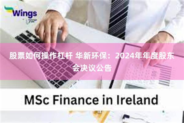 股票如何操作杠杆 华新环保：2024年年度股东会决议公告