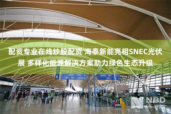 配资专业在线炒股配资 海泰新能亮相SNEC光伏展 多样化能源解决方案助力绿色生态升级