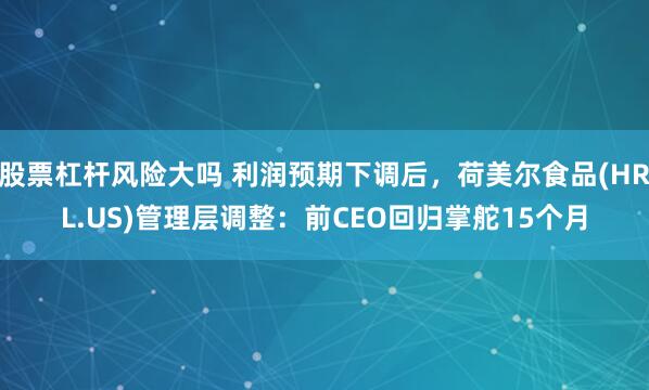 股票杠杆风险大吗 利润预期下调后，荷美尔食品(HRL.US)管理层调整：前CEO回归掌舵15个月