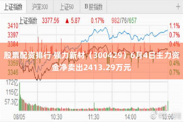 股票配资排行 强力新材（300429）6月4日主力资金净卖出2413.29万元