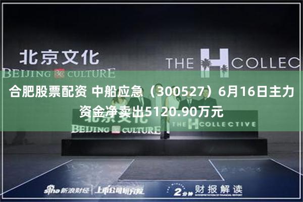 合肥股票配资 中船应急（300527）6月16日主力资金净卖出5120.90万元