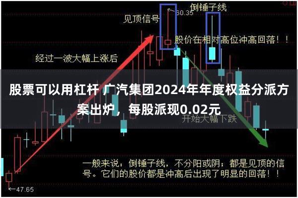 股票可以用杠杆 广汽集团2024年年度权益分派方案出炉，每股派现0.02元
