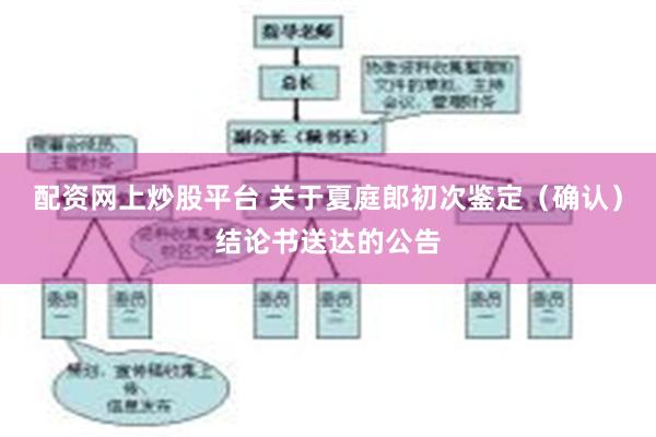 配资网上炒股平台 关于夏庭郎初次鉴定（确认）结论书送达的公告