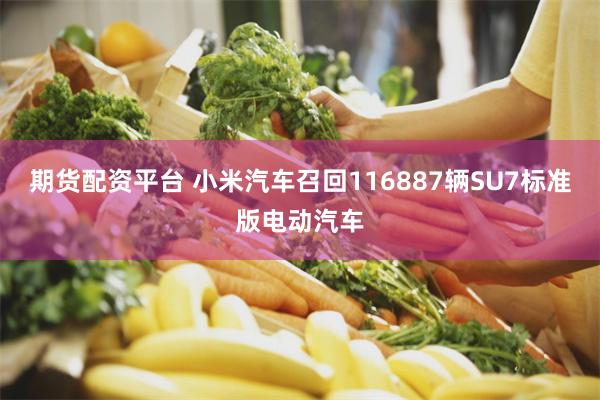 期货配资平台 小米汽车召回116887辆SU7标准版电动汽车