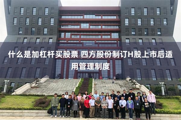 什么是加杠杆买股票 四方股份制订H股上市后适用管理制度