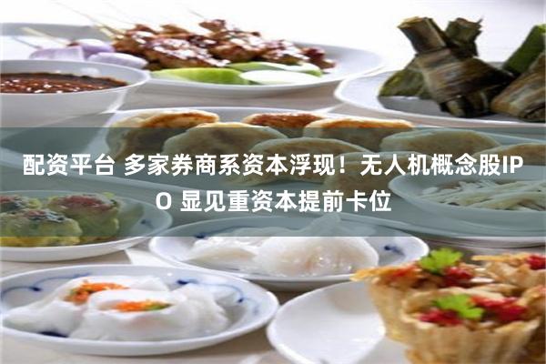 配资平台 多家券商系资本浮现！无人机概念股IPO 显见重资本提前卡位