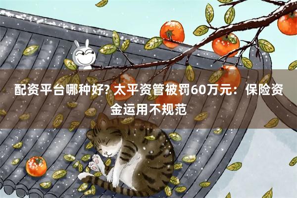 配资平台哪种好? 太平资管被罚60万元：保险资金运用不规范