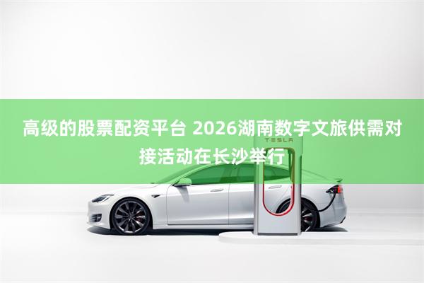 高级的股票配资平台 2026湖南数字文旅供需对接活动在长沙举行